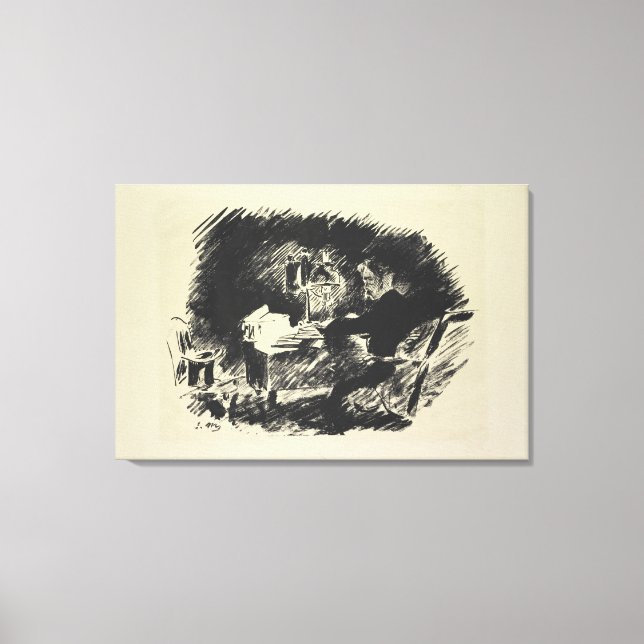 Lienzo Manet | Le Corbeau , 1875 (Anverso)