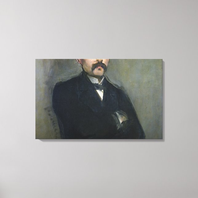 Lienzo Manet | Retrato de Georges Clemenceau, 1879 (Anverso)