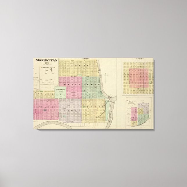 Lienzo Manhattan, Coronado, Towanda, Kansas (Anverso)