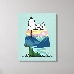 Lienzo Maní   Snoopy Dog House Go Wild