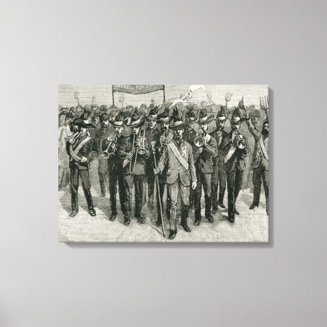 Lienzo Manifestación sobre el patrimonio del Sr. Parnell (Anverso)