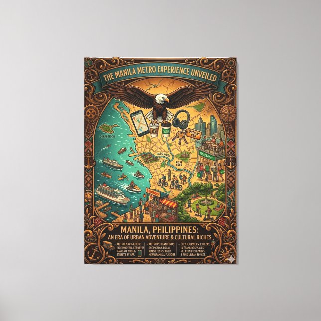 Lienzo Manila Metro Experience (Anverso)