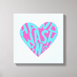 Lienzo Mano de lavado manual