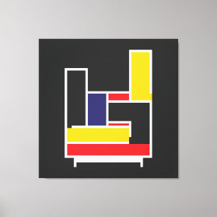 Lienzo Mano de roca mondriana