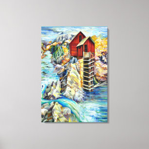 Lienzo Mano paisajista del río Colorado pintada