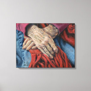 Lienzo "Manos del tiempo"
