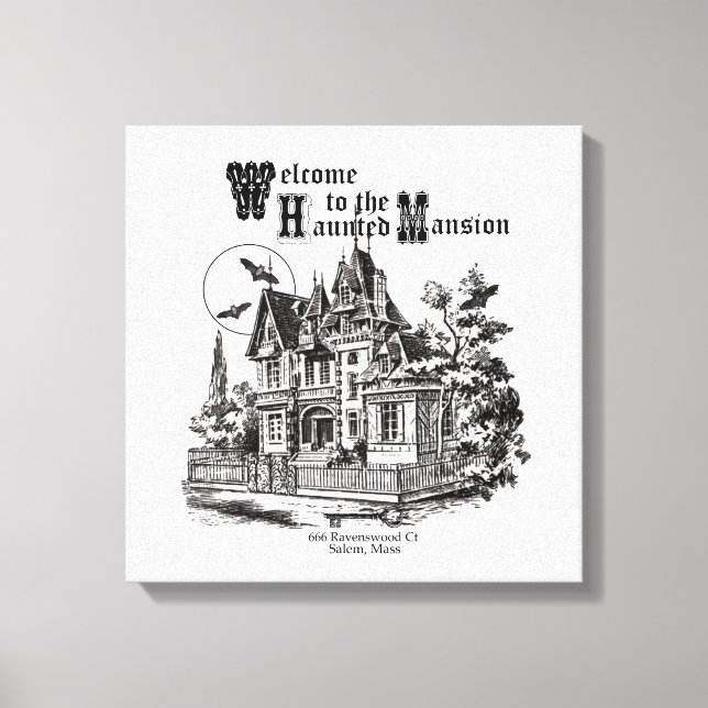 Lienzo mansión vintage moderna (Anverso)