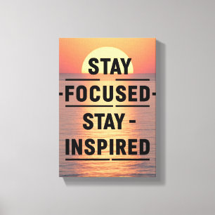 Lienzo Mantén el Enfoque Mantén la Inspiración opción 2