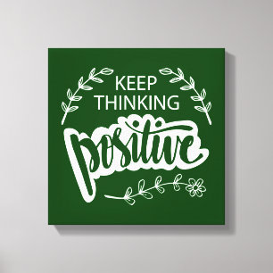 Lienzo Mantener el pensamiento positivo