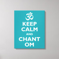 Mantener la calma y cantar Om