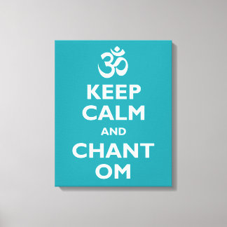 Lienzo Mantener la calma y cantar Om