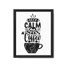mantener la calma y hacer un café