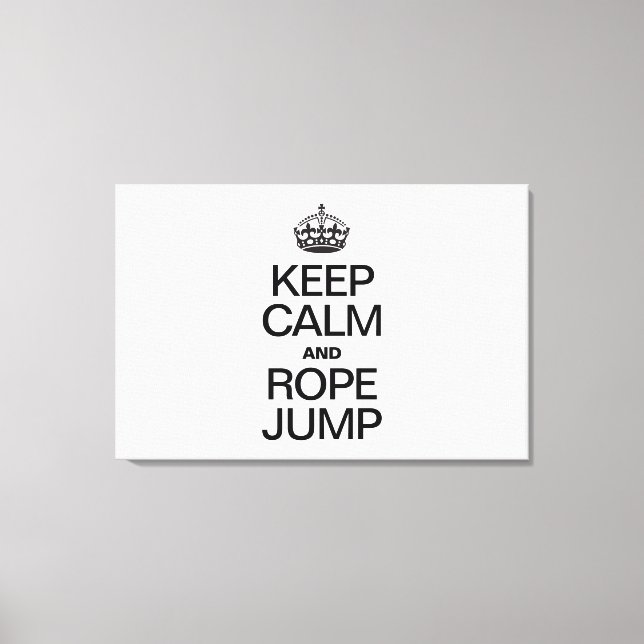 LIENZO MANTENER LA CALMA Y LA ROPA JUMP (Anverso)