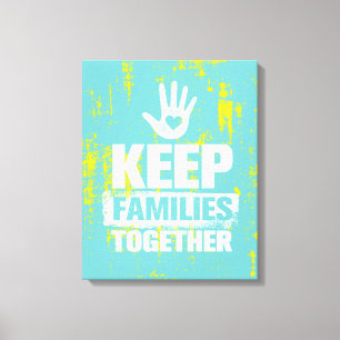 Lienzo Mantener unidas a las familias