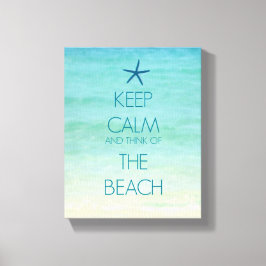 LIENZO MANTENGA LA CALMA Y PIENSE EN LA PLAYA