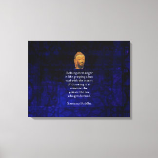 Lienzo Manteniéndose A La Furiosa Cita De Buda Inspirador