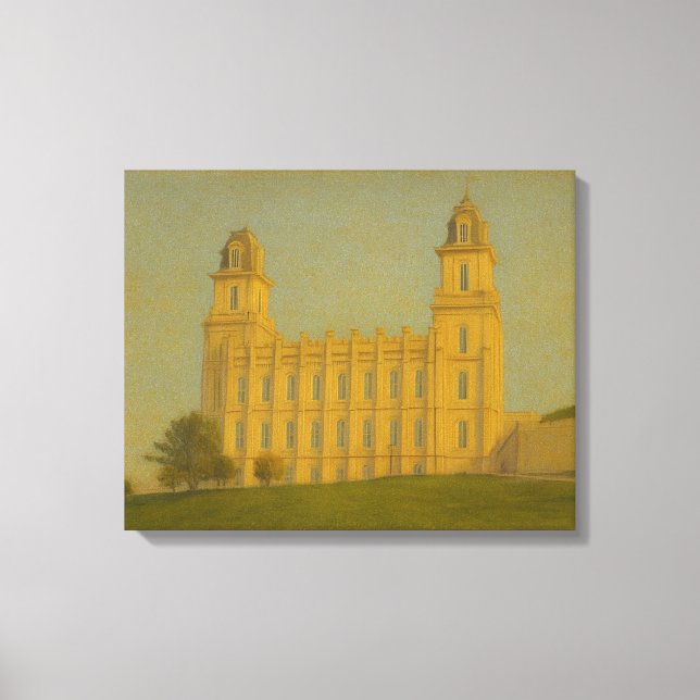 Lienzo Manti Utah Temple Painting™ LDS Wall Art Canvas (Anverso)