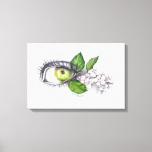Lienzo Manzana de mi ojo Lápiz de tela envuelto