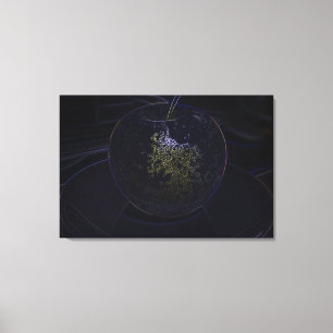 Lienzo manzana dorada