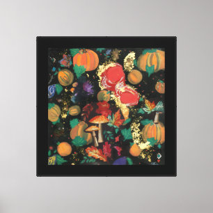 Lienzo Manzana y especias de calabaza de otoño