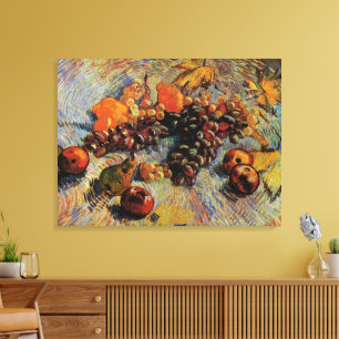 Lienzo Manzanas, Peras, Limones, Uvas por Vincent van Gog