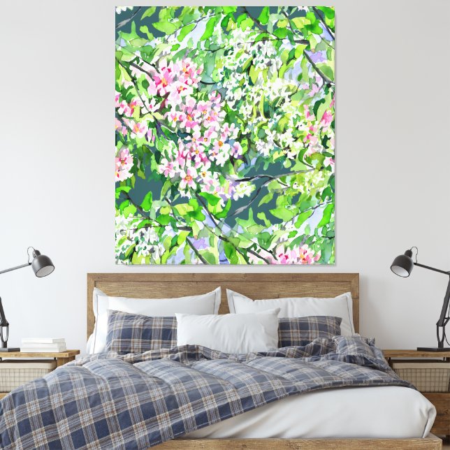 Lienzo Manzano Floral Acuarela – Botanica (Insitu(Dormitorio))