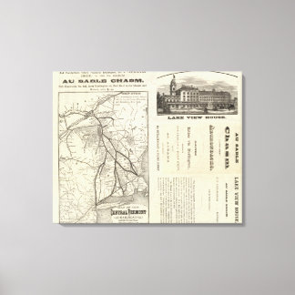 Lienzo Map Central Vermont Railway