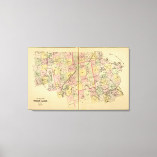 Lienzo Mapa 2 de las tierras 3 de la madera