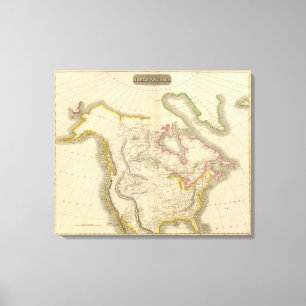 Lienzo Mapa 2 de Norteamérica