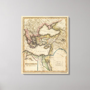 Lienzo Mapa 2 del atlas de Oriente Medio