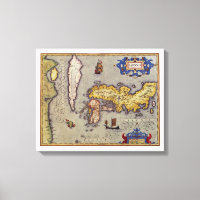 Mapa Antiguo de Japón por Mercator y Hondius