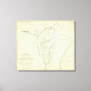 Lienzo Mapa cherokee