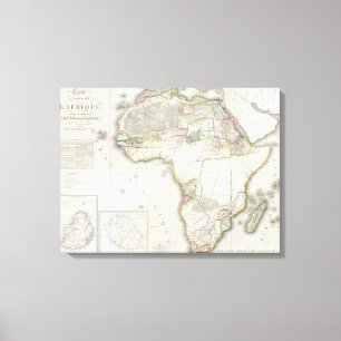Lienzo Mapa compuesto de África