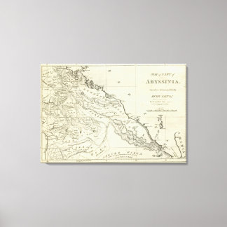 Lienzo Mapa de Abisinia