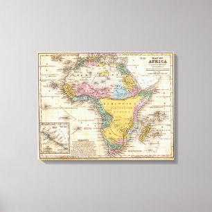 Lienzo Mapa de África