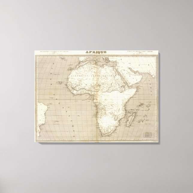 Lienzo Mapa de África 2 (Anverso)
