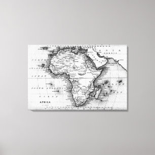 Lienzo Mapa de África el   grabado por Thomas Stirling