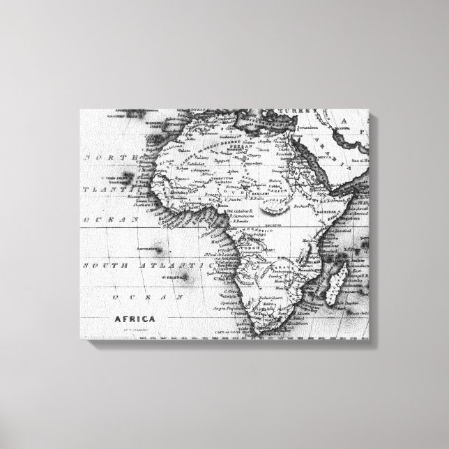 Lienzo Mapa de África | Grabado por Thomas Stirling (Anverso)