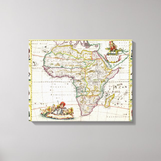 Lienzo Mapa de África | Nova África 2 (Anverso)