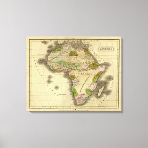 Lienzo Mapa de África Olney