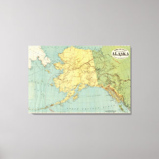 Lienzo Mapa de Alaska de Rand McNally
