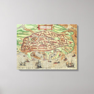 Lienzo Mapa de Alexandría