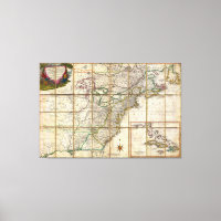 Mapa de América colonial RARE 1779 de Rene Phelipp