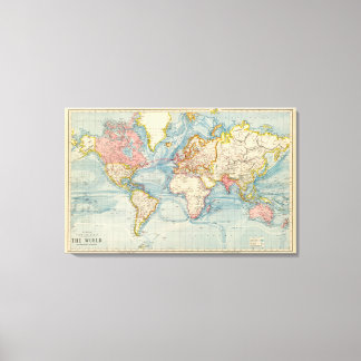 Lienzo Mapa de Antigüedades del Mapa del Mundo Antiguo 18