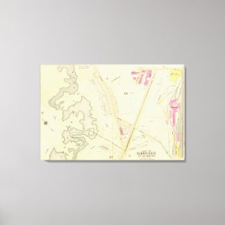 Lienzo Mapa de Boston 18
