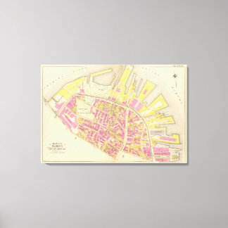 Lienzo Mapa de Boston 4
