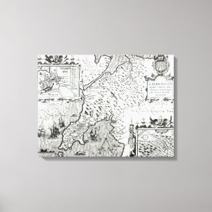 Lienzo Mapa de Caernarvon, 1616