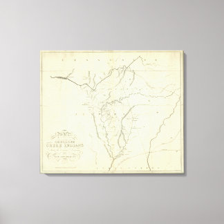 Lienzo Mapa de Cherokee