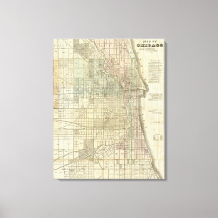 Lienzo Mapa de Chicago