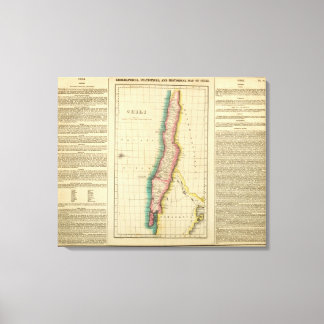 Lienzo Mapa De Chile